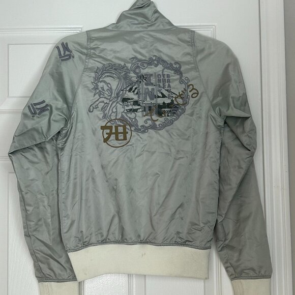 Vintage Diesel Reversible Bomber Jacket - Early 2000s Rare Embroidered Design, S - Picture 3 of 11